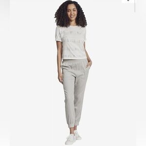 Faherty Linen Blend Arlie Day‎ Jogger Pant Women’s L Color Stone
